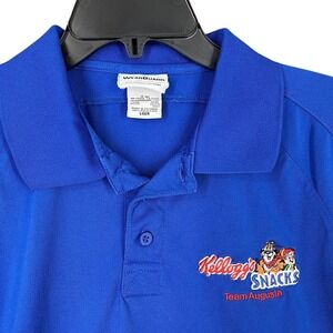 Kelloggs Snacks Polo Shirt Mens L Tony The Tiger Logo Team Augusta Embroidered